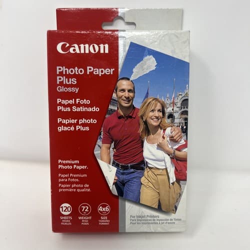 Canon Photo Paper Plus Glossy 120 sheets (4x6) NEW sealed