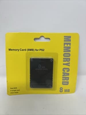 8MB Megabyte Memory Card Data Sony PlayStation 2 PS2 Slim Game Console. (A9)