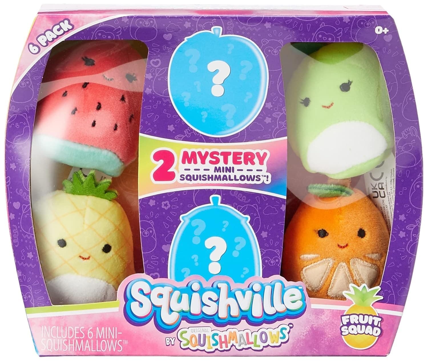Squishville Squishmallows Mystery Mini Plush Fruit Squad, Six 2” Soft Minimallow - Thumbnail 2