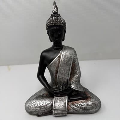Small Sitting Buddha Figurine Home Decor 8 INCH (A15)