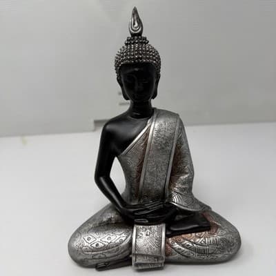 Small Sitting Buddha Figurine Home Decor 8 INCH (A15) - Thumbnail 6