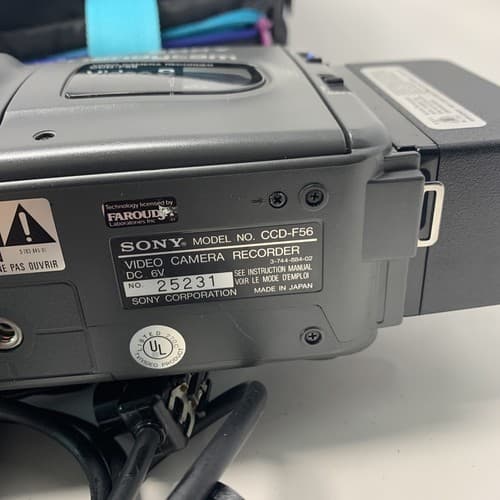 Sony Handycam CCD-F56 Camcorder Video 8 withMany Accessories Untested - Thumbnail 10