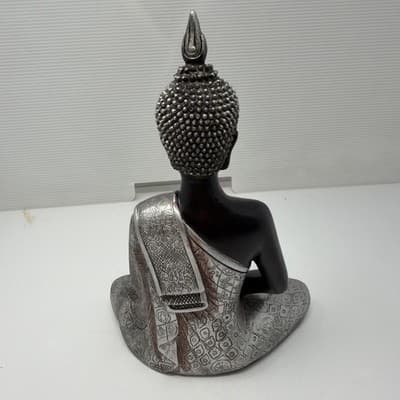 Small Sitting Buddha Figurine Home Decor 8 INCH (A15) - Thumbnail 4