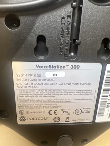 Polycom Voicestation 300 VS300 Full Duplex Analog Conference Phone Office Audio - Thumbnail 8