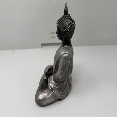 Small Sitting Buddha Figurine Home Decor 8 INCH (A15) - Thumbnail 3