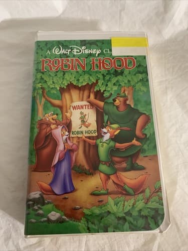 Disney Robin Hood VHS Tape Black Diamond Edition💎