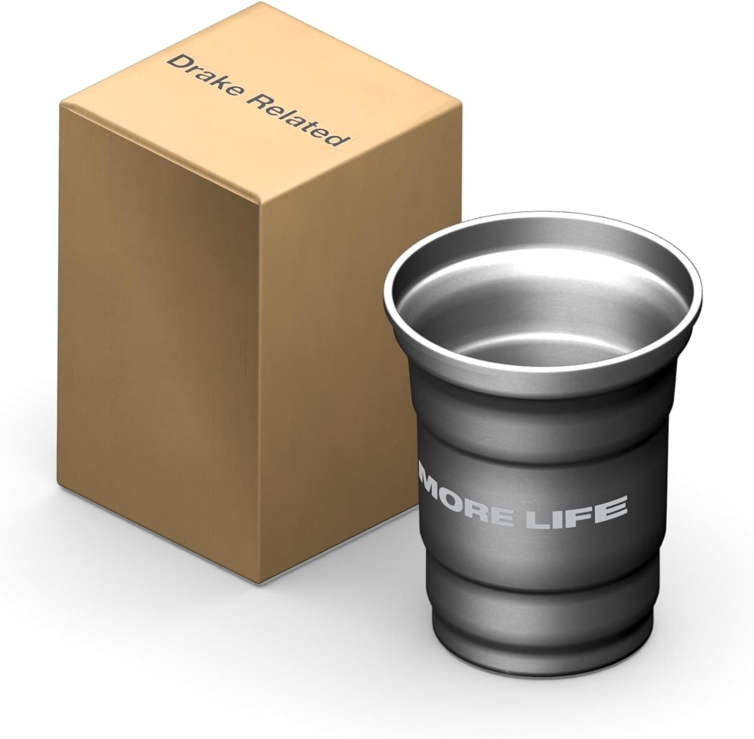 Official More Life 16oz Stainless Steel Party Cups (4 Pack)