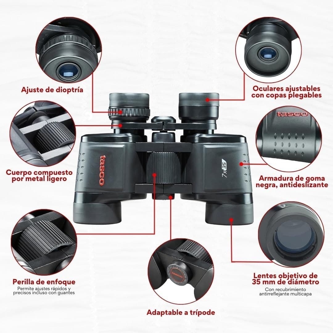 Tasco TAS169735-BRK Essentials Binoculars 7x35 - Thumbnail 3