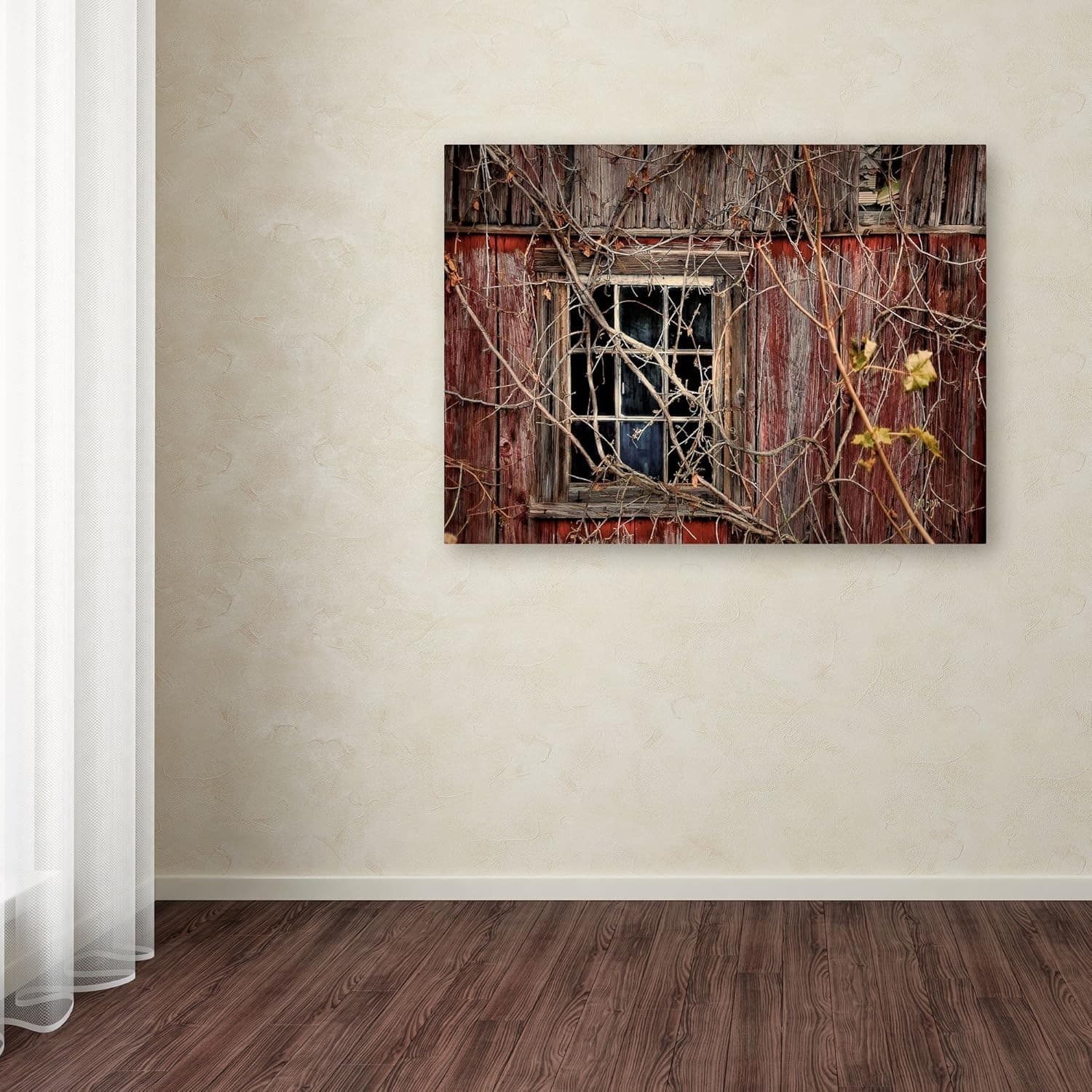 Trademark Fine Art Old Barn Window Canvas Wall Art by Lois Bryan, 22 by 32-Inch - Thumbnail 3