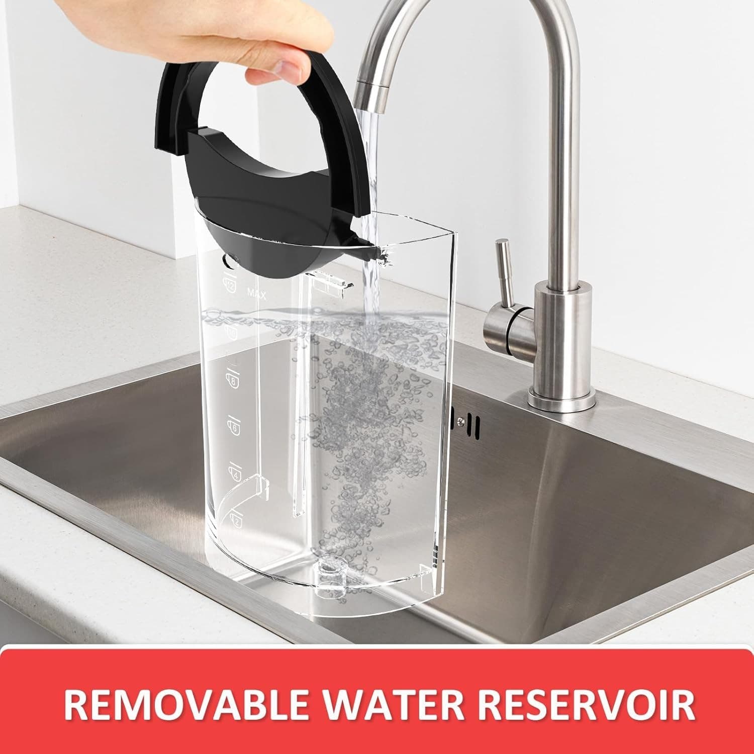 10-Cup Programmable Coffee Maker with Permanent Filter, Removable Water - Thumbnail 4
