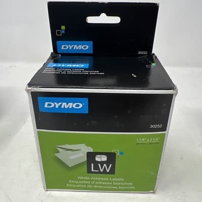 DYMO 30252 LabelWriter Address Labels, 1 1/8 x 3 1/2, White/5 Rolls TOTAL (A18) - Thumbnail 2