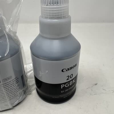Canon 3383c001 GI-20 PGBK Black INk Lot of 2 Genuine New OEm OPen Box (A6) - Thumbnail 4