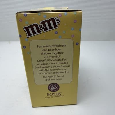 Boyds Bear Purple M&M Easter Bunny Resin Figurine 929005 4” NIB (A18) - Thumbnail 4