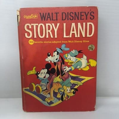 Vintage Walt Disney’s Story Land Hardcover Book 1962 Golden 55 Favorite Stories