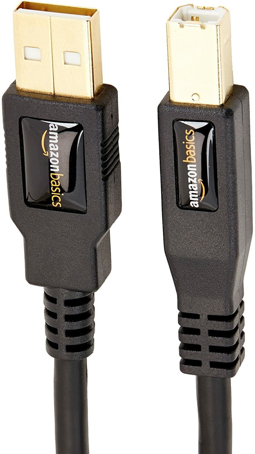 Amazon Basics USB 2.0 Printer Cable - A-Male to B-Male Cord - 6 Feet 1.8 Meters - Thumbnail 2