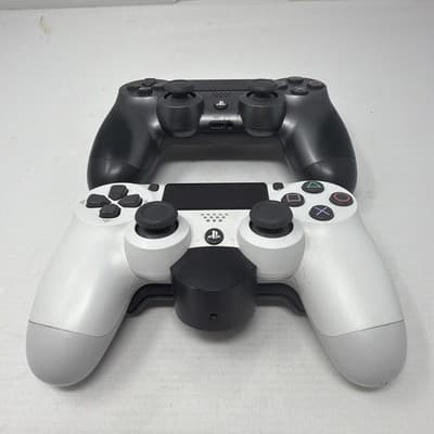 x2 Sony PlayStation 4 Wireless Controller CUH-ZCT2U Black Built-in Track Pad (A3 - Thumbnail 2