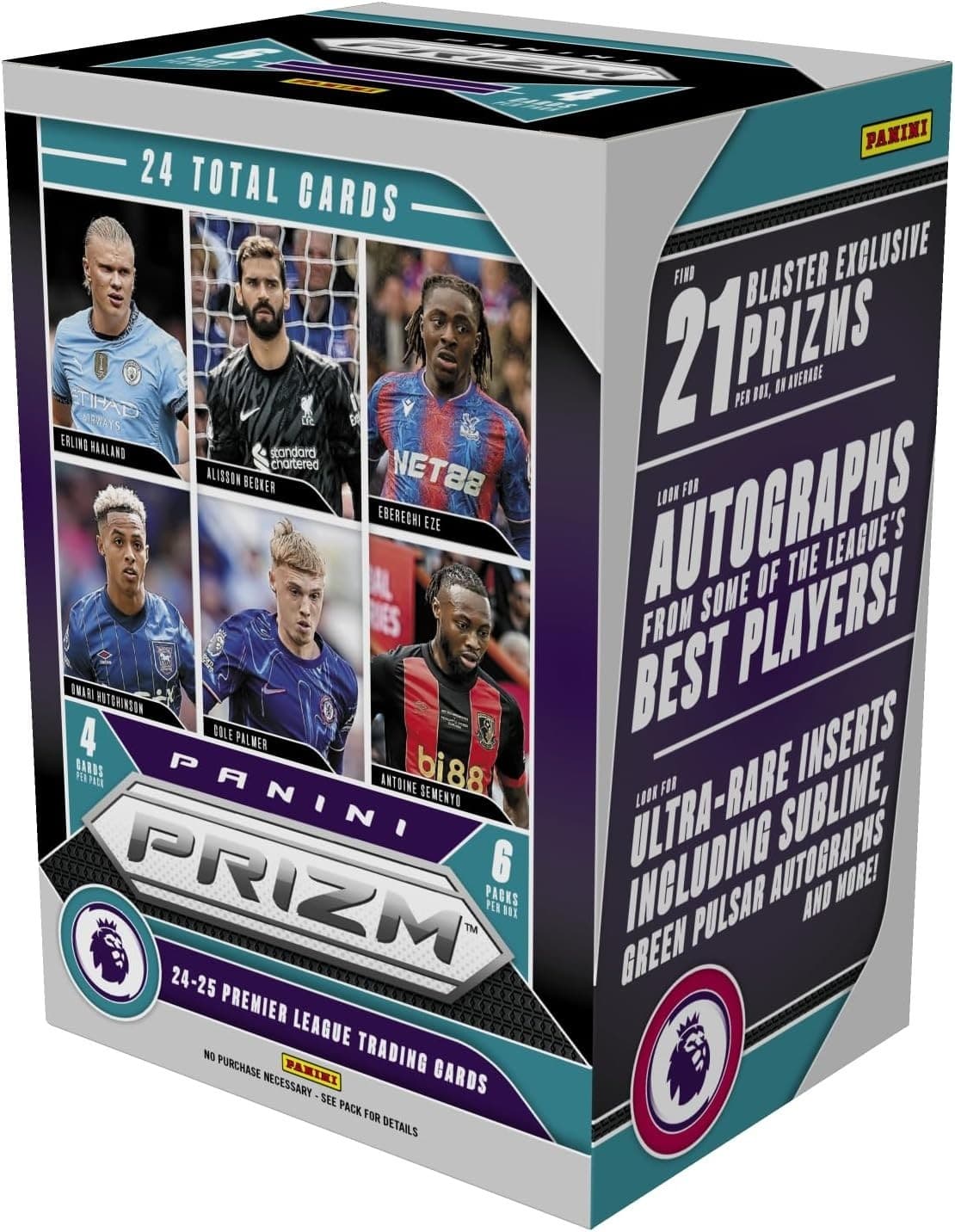 2024–25 Panini Prizm Premier League Blaster Box – EPL Soccer Trading Cards – Inc