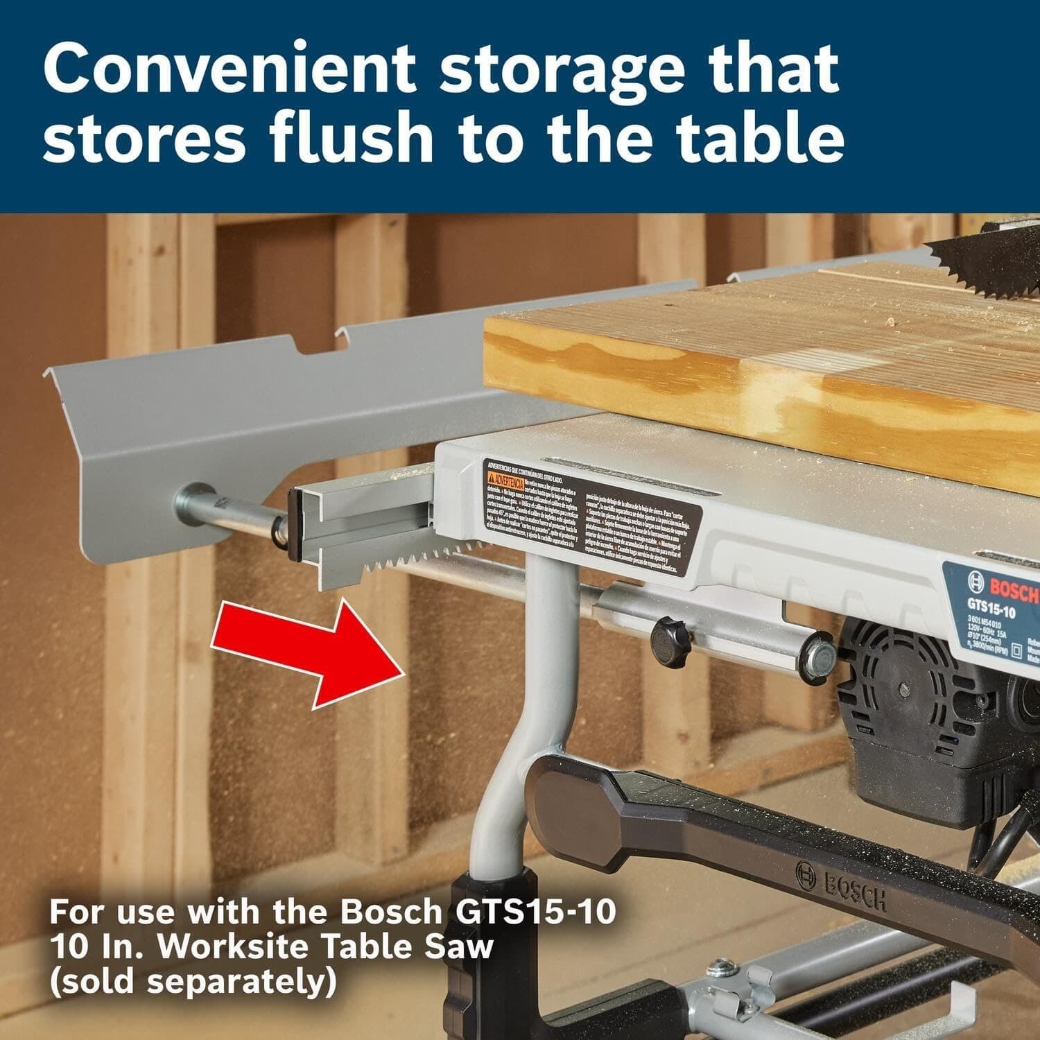 BOSCH TS1015 Table Saw Outfeed Support Assembly - Thumbnail 4