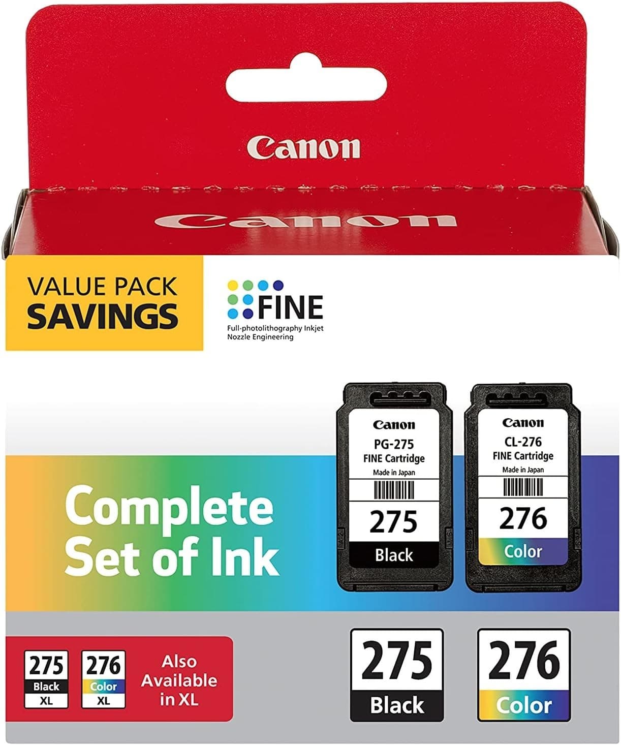 Canon CL-276XL Color Ink Cartridge, Compatible to PIXMA TS35 PG-275/CL-276 Multi - Thumbnail 4