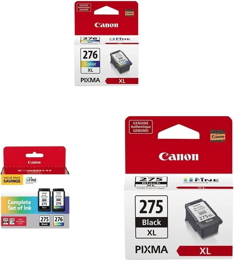 Canon CL-276XL Color Ink Cartridge, Compatible to PIXMA TS35 PG-275/CL-276 Multi