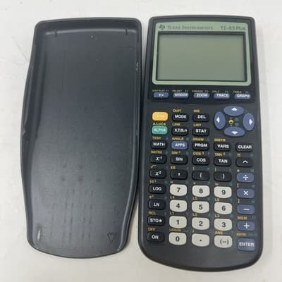 Texas Instruments TI-83 Plus Graphing Calculator With Cover (A18)