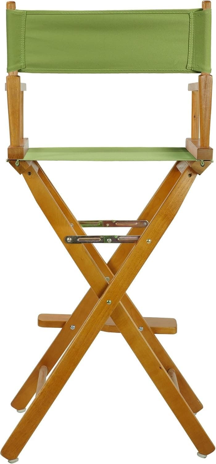 Casual Home 230-05/021-72 Honey Oak Frame-Lime Green Canvas Director Chair 30" - - Thumbnail 6