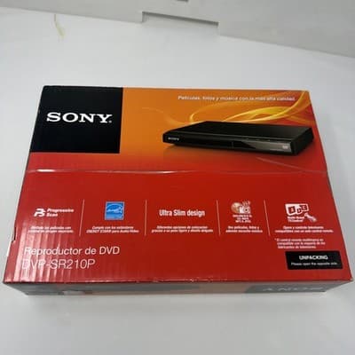 Sony Progressive Scan CD and DVD Player Brand New in Black | DVP-SR210P