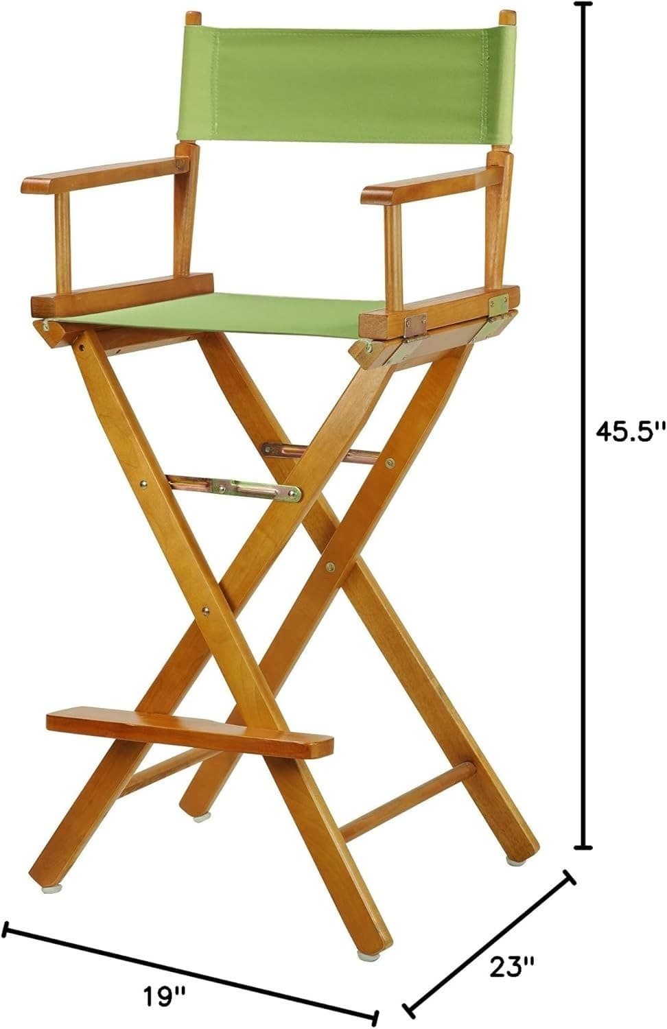 Casual Home 230-05/021-72 Honey Oak Frame-Lime Green Canvas Director Chair 30" - - Thumbnail 7