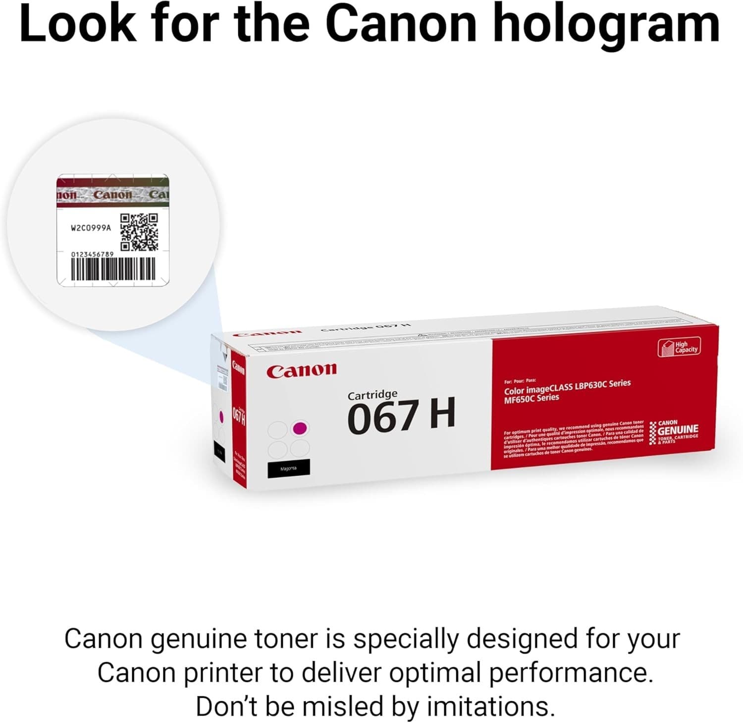 Canon Genuine 067 Magenta Toner Cartridge High Capacity Compatible with LBP633Cd - Thumbnail 5