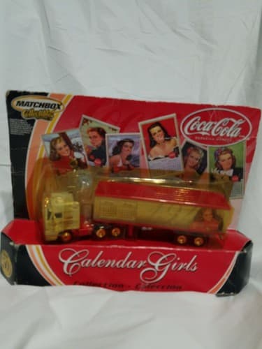 Matchbox Collectibles Coca Cola Calendar Girls #1 Semi Tractor Trailer Rare A10