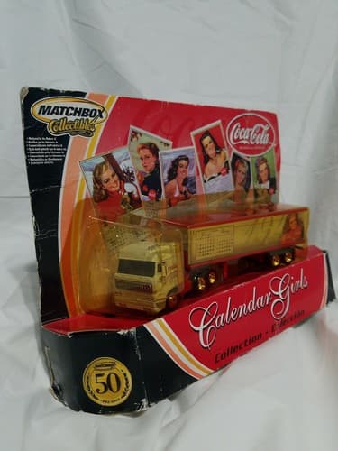 Matchbox Collectibles Coca Cola Calendar Girls #1 Semi Tractor Trailer Rare A10 - Thumbnail 2