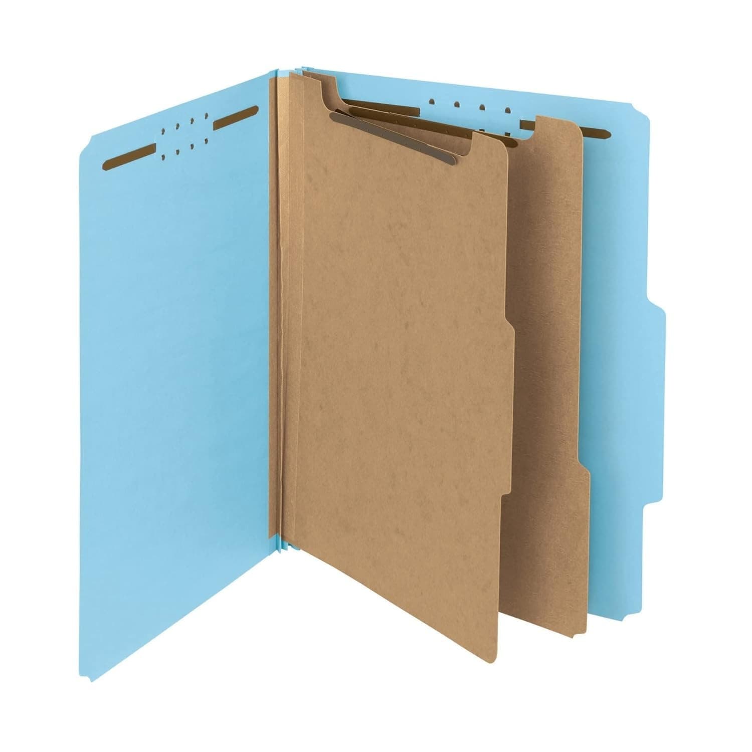 Smead Blue Classification File Folders for Documents, Letter Size, 2 Inch Expans