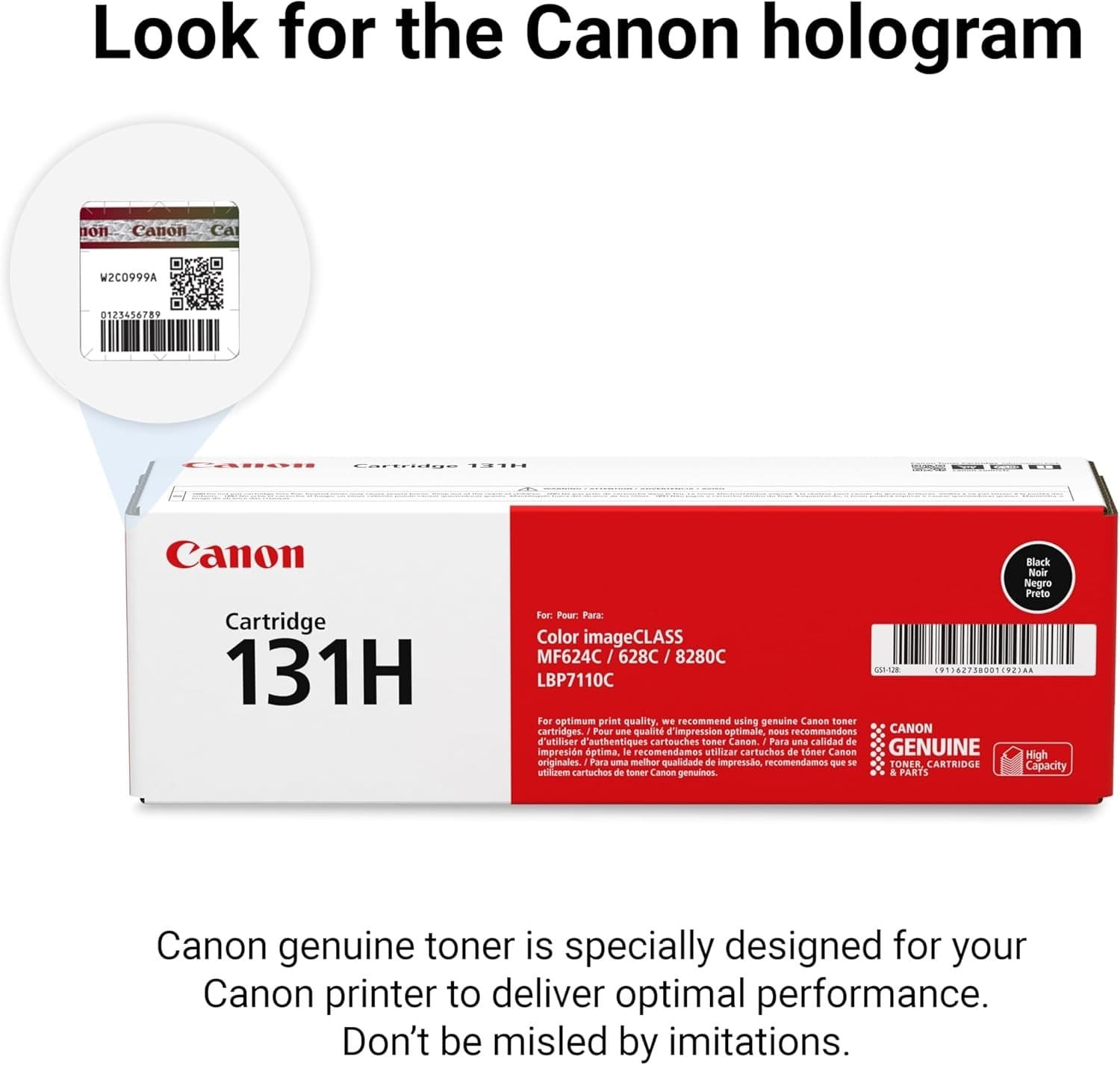 Canon Genuine 131 Black Toner Cartridge High Capacity Compatible with MF620 Seri - Thumbnail 5