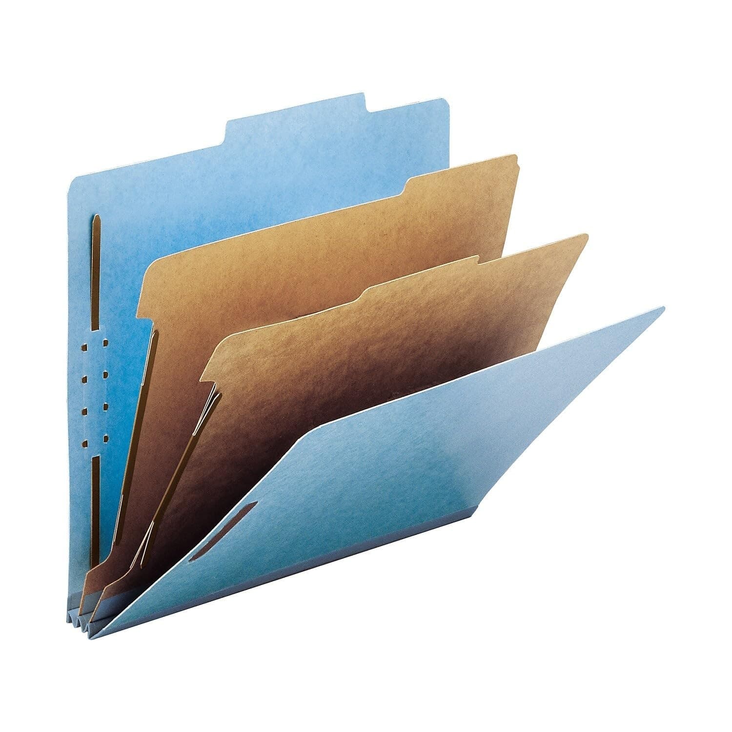 Smead Blue Classification File Folders for Documents, Letter Size, 2 Inch Expans - Thumbnail 3