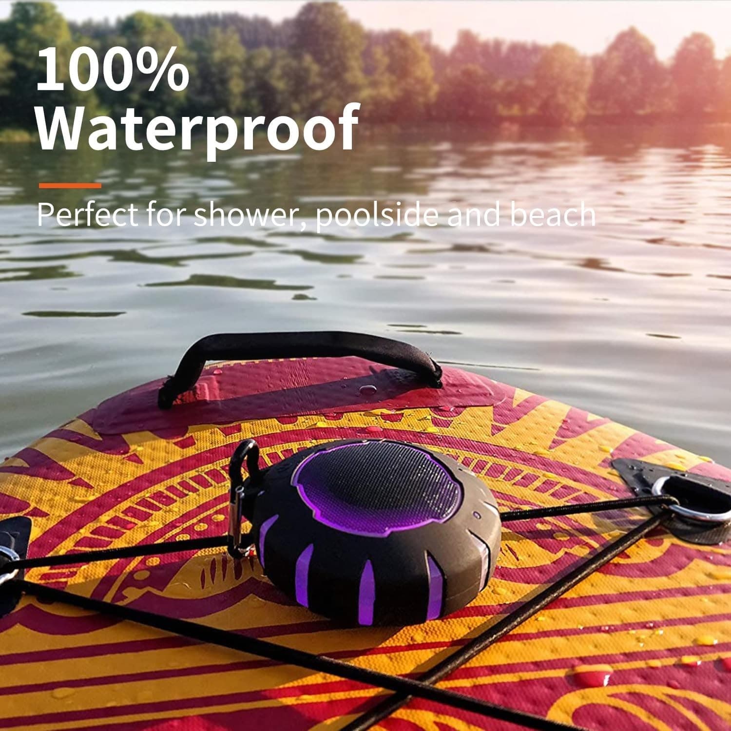 HEYSONG Waterproof Shower Bluetooth Speaker, Durable & Portable with Clear Sound - Thumbnail 5
