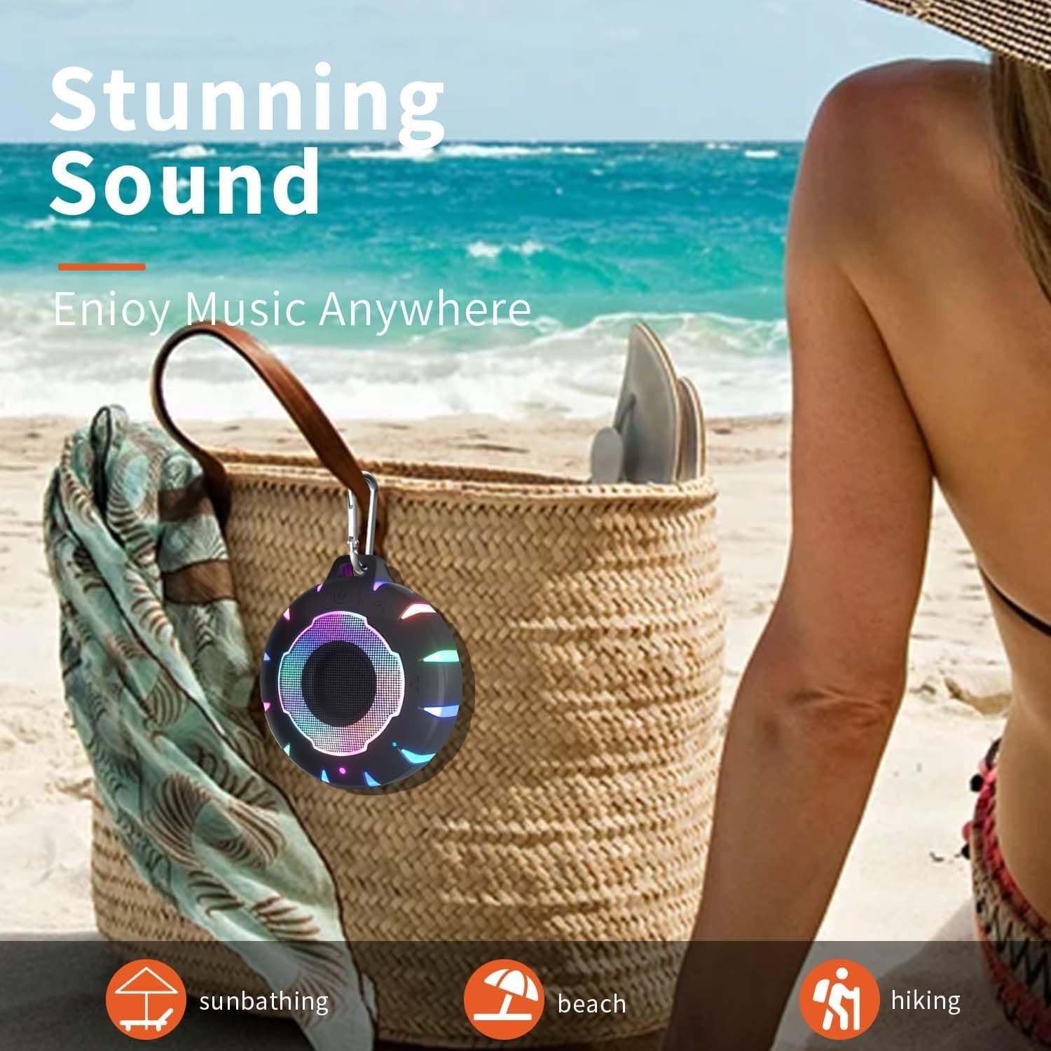 HEYSONG Waterproof Shower Bluetooth Speaker, Durable & Portable with Clear Sound - Thumbnail 6