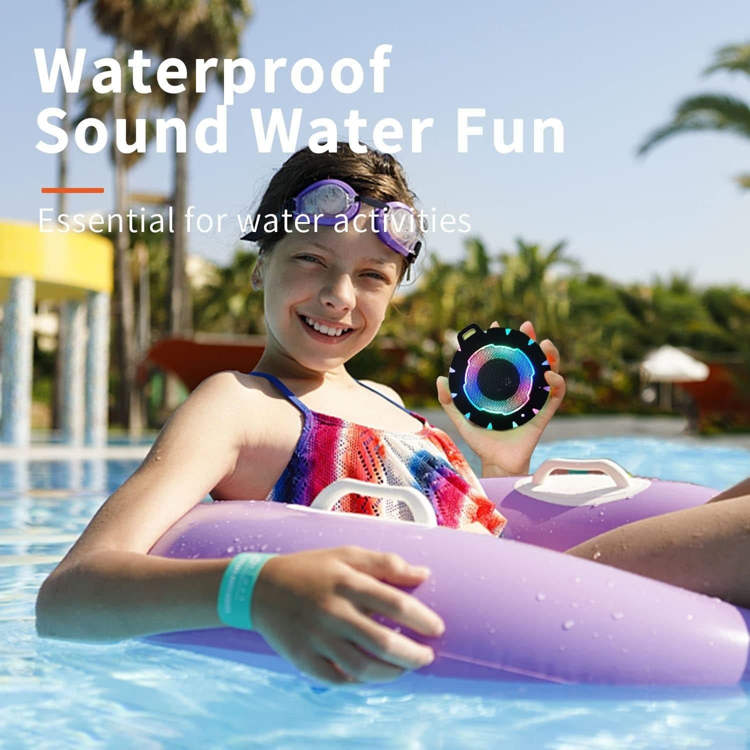 HEYSONG Waterproof Shower Bluetooth Speaker, Durable & Portable with Clear Sound - Thumbnail 7