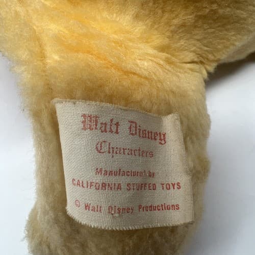 vtg Winnie The Pooh 14" Plush Walt Disney Character California Stuffed Toys - Thumbnail 5