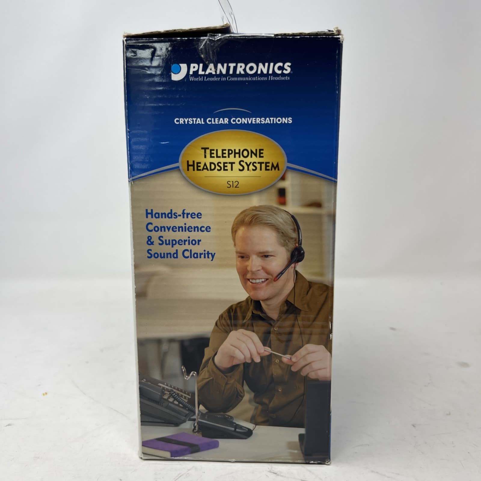 PLANTRONICS S12 Corded Telephone Headset System 64703-03, NEW - Thumbnail 2