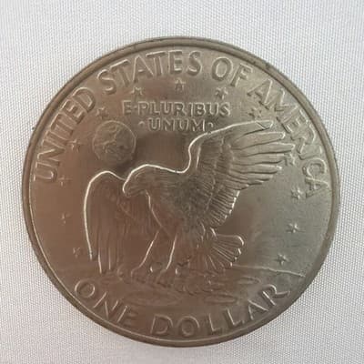 1971 D Eisenhower Silver Dollar Coin (A15) - Thumbnail 2