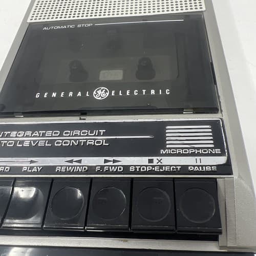 Vintage General Electric GE Tape Cassette Recorder Model 3-50160 - Tested (A14) - Thumbnail 3