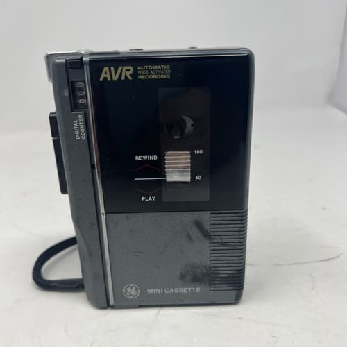 GE AVR Mini Cassette Player/Recorder | Model: 3-5356A Parts Only (A2)