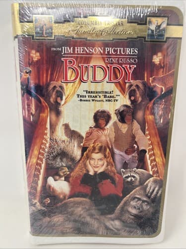 New Buddy (VHS 1998, Clamshell) Rene Russo Rips In Plastic (A1) - Thumbnail 2
