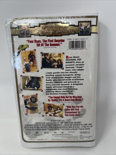 New Buddy (VHS 1998, Clamshell) Rene Russo Rips In Plastic (A1) - Thumbnail 3