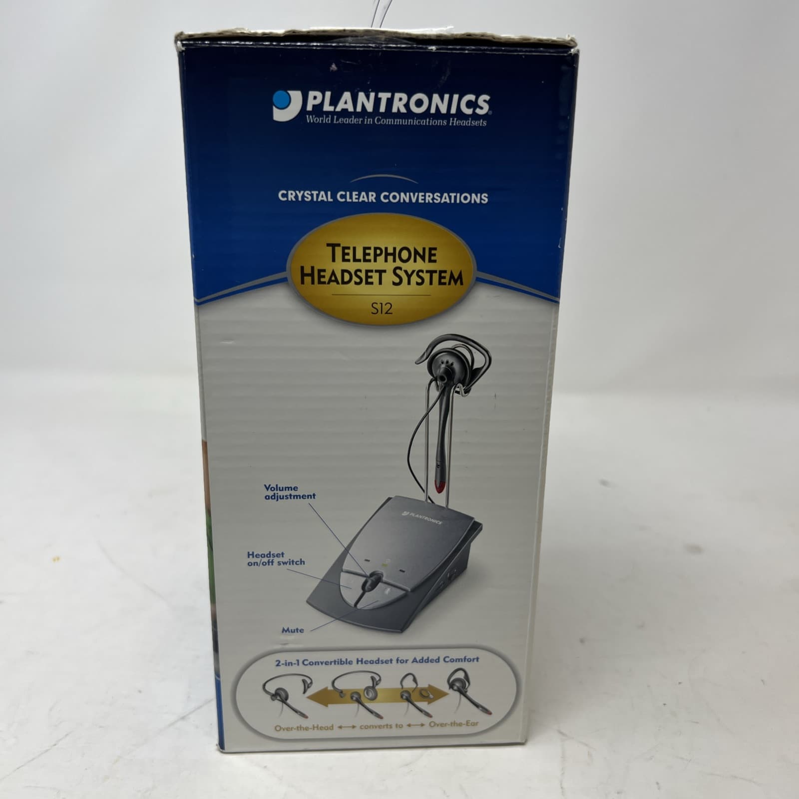PLANTRONICS S12 Corded Telephone Headset System 64703-03, NEW - Thumbnail 4