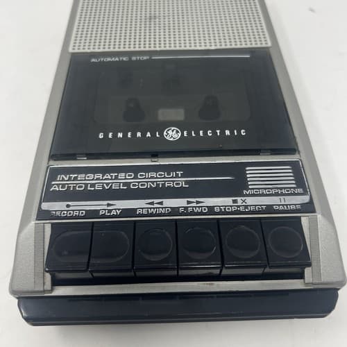 Vintage General Electric GE Tape Cassette Recorder Model 3-50160 - Tested (A14) - Thumbnail 2