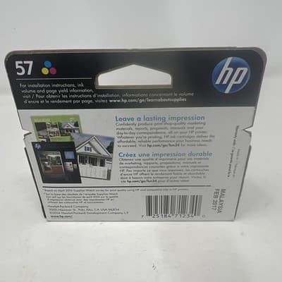 Hp 57 Tri-Color Inkjet Print Cartridge EXP: 02-2017 - Thumbnail 2