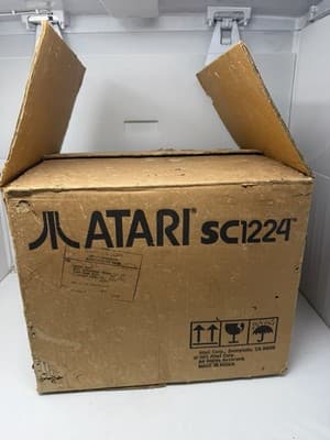 Vintage Atari SC1224 Monitor Atari ST Complete w/ Box