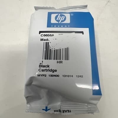 HP 56 Black Ink Cartridge Genuine OEM - Sealed exp - Thumbnail 3