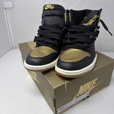 Air Jordan 1 Retro High OG Black Metallic Gold Men's shoes DZ5485-071 size 9